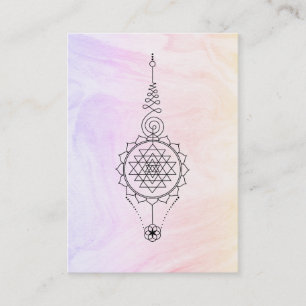 Carte De Visite *~* Nirvana Pastel Ombre Marble Reiki Guérison