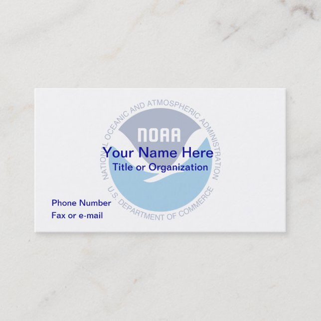 CARTE DE VISITE NOAA (Devant)
