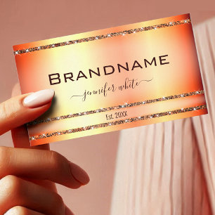 Carte De Visite Noble Rose Gold Effet Shimmery Parties scintillant