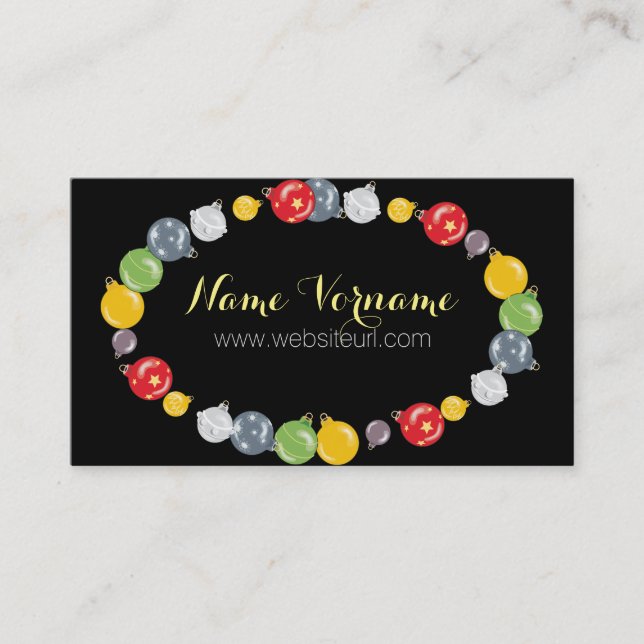 Carte De Visite Noël (Devant)