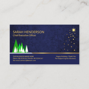 Carte De Visite Noël Joyeux Fêtes Salutations PDG