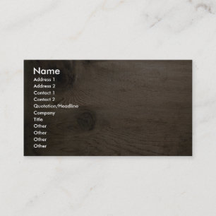 Carte De Visite Noeud en bois