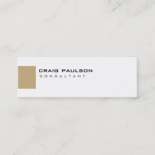 Carte de visite noir blanc beige fin mou