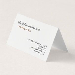 Carte De Visite Noir blanc minimaliste