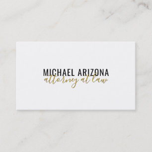 Carte De Visite Noir & Blanc Minimaliste Simple Plaque