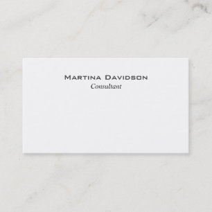 Carte De Visite Noir Blanc Simple Créatif
