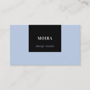 Carte De Visite Noir bleu minimaliste moderne