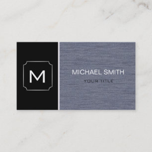 Carte De Visite Noir clair et gris professionnel moderne