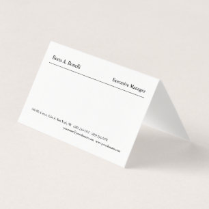 Carte De Visite Noir clair minimaliste moderne