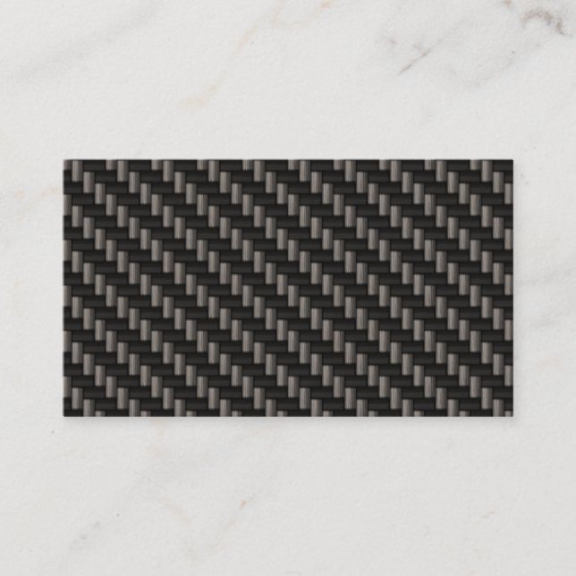 carte de visite noir de coutume de fibre de (Devant)