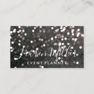 Carte de visite - noir de scintillement d'affaires