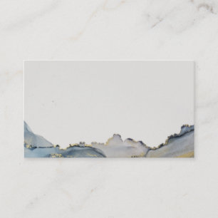 Carte De Visite Noir Dusty Blue Gold Design Créez votre propre