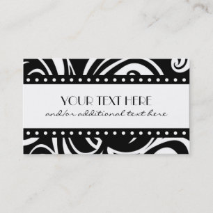 Carte De Visite Noir et blanc