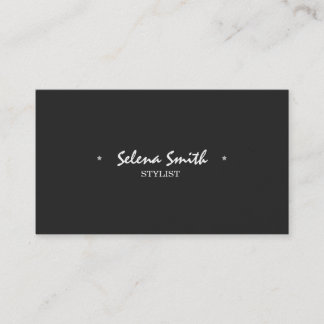 Carte De Visite Noir et blanc simple
