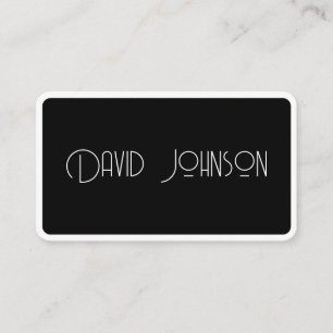 Carte De Visite Noir et blanc simples