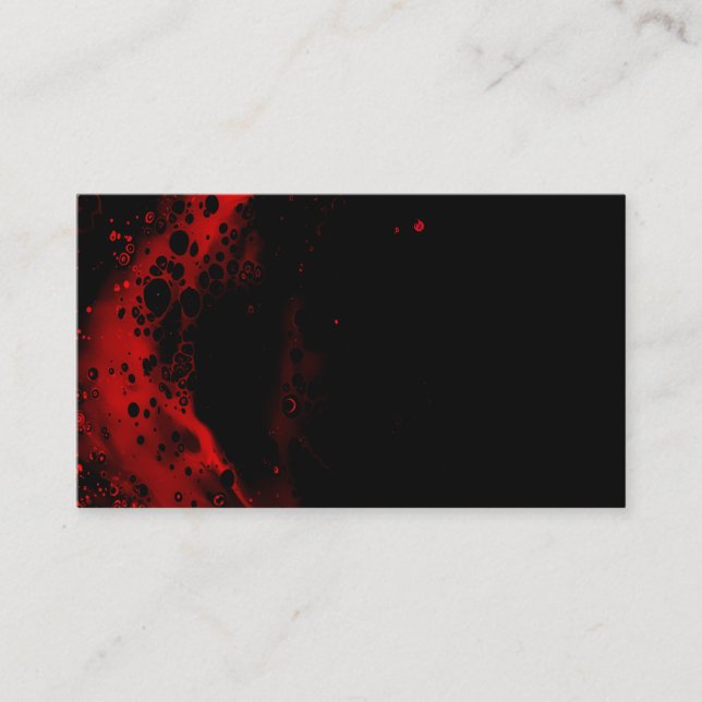 Carte de visite noir et rouge  (Devant)