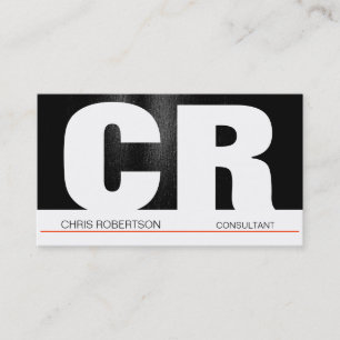 Carte de visite noir gris noir blanc
