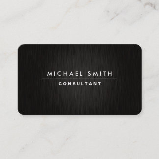 Carte De Visite Noir simple simple moderne élégant professionnel