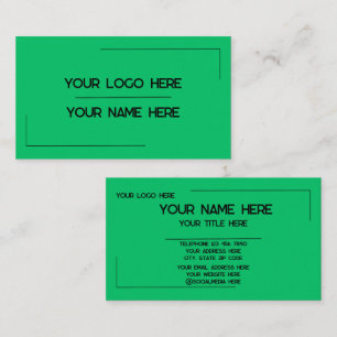 Carte De Visite Nom de logo personnalisé Minimaliste Moderne Profe