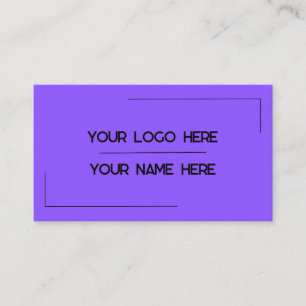 Carte De Visite Nom de logo personnalisé Minimaliste Moderne Profe