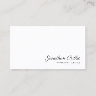 Carte De Visite Nom de script manuscrit Modern Simple Modèle