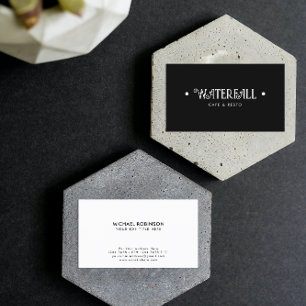 Carte De Visite Nom de société minimal Type de police de wirl