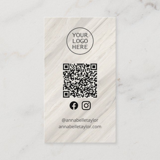 Carte De Visite Nom du Spa naturel Médias sociaux (Dos)