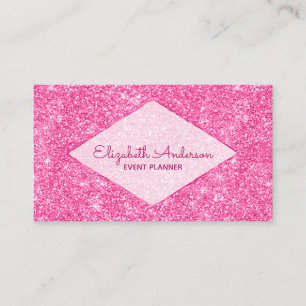 Carte De Visite Nom Girly à la mode de diamant de parties