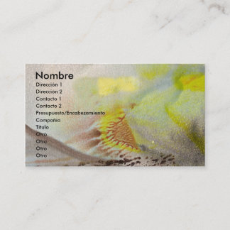 Carte De Visite Nombre de Ponle le TU tarjeta de presentación
