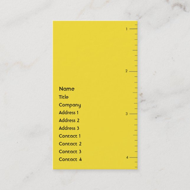 Carte De Visite Nombres - affaires (Devant)