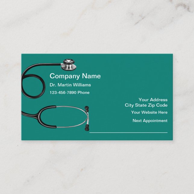 Carte De Visite Nomination à un bureau Médicale (Devant)
