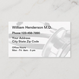 Carte De Visite Nomination d'un médecin Médicale