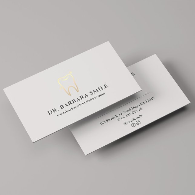 Carte De Visite Nomination minimale à la clinique dentaire dentist (Minimal Dentist Dental Clinic Appointment Business Card
)