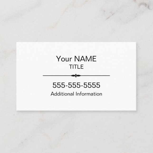 Carte De Visite Nomination professionnelle (Devant)