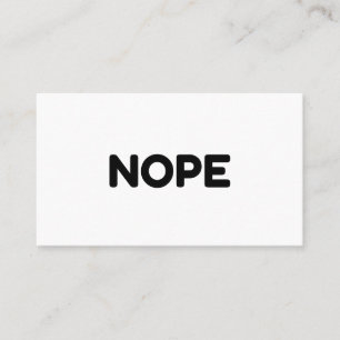 CARTE DE VISITE NOPE