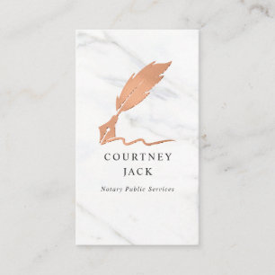 Carte De Visite Notaire Fonction publique Luxe Marbre Rose Or