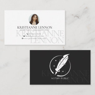 Carte De Visite Notaire Public - Agent de signature de prêt - Mode