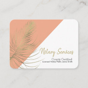 Carte de visite Notary Services Gold Earthy Square
