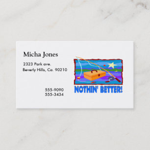 Carte De Visite Nothin meilleur que la pêche