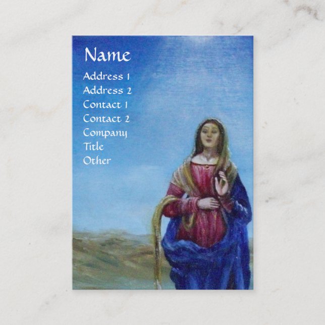 Carte De Visite NOTRE DAME DE LA LUMIÈRE Vierge de l'Immaculée Con (Devant)