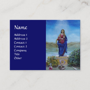 Carte De Visite NOTRE DAME DE LA LUMIÈRE Vierge de l'Immaculée Con