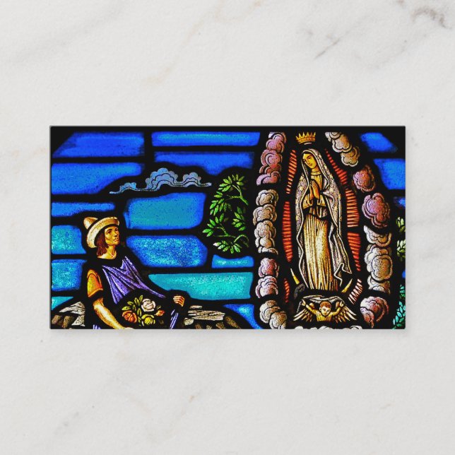 Carte De Visite Notre Senora verre souillé de Madame Guadalupe (Devant)