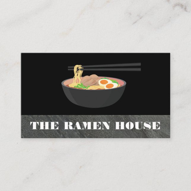 Carte De Visite Nouilles Ramen (Devant)