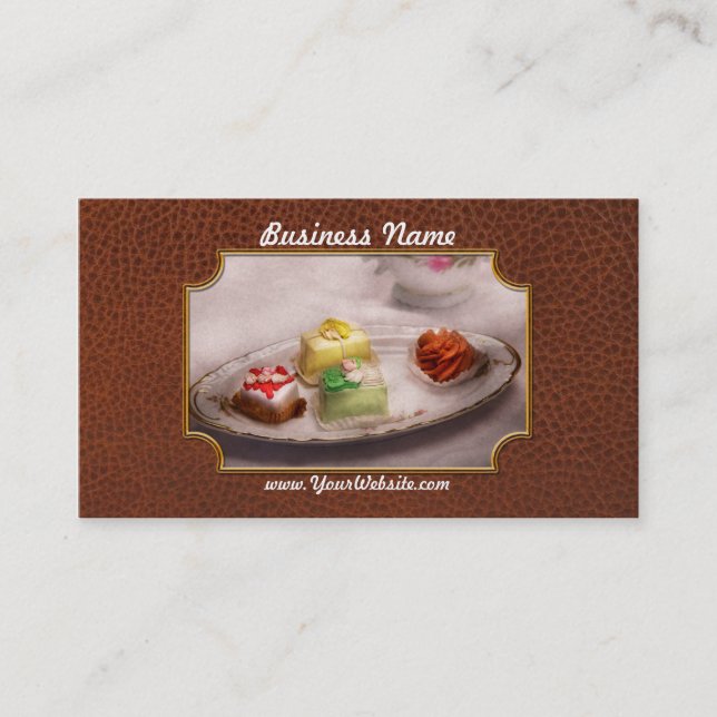 Carte De Visite Nourriture - bonbon - gâteau - les festins de la (Devant)