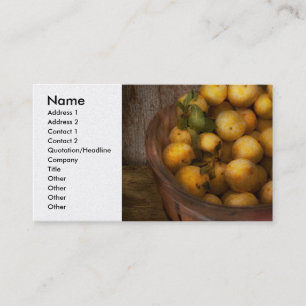 Carte De Visite Nourriture - Pommes - Pommes dorées