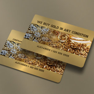 Carte De Visite Nous Achetons De L'Or Dans Toutes Les Conditions
