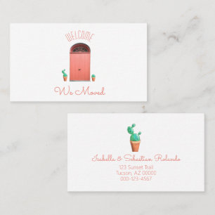 Carte De Visite Nous avons déplacé les portes de corail du sud-oue