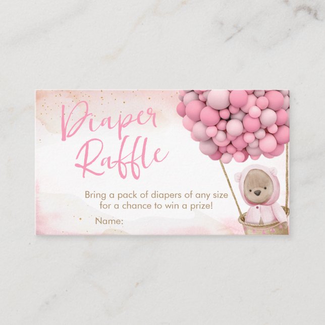 Carte De Visite Nous Pouvons Attendre Rapidement Baby shower Déche (Devant)