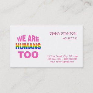 Carte De Visite Nous sommes aussi des humains
