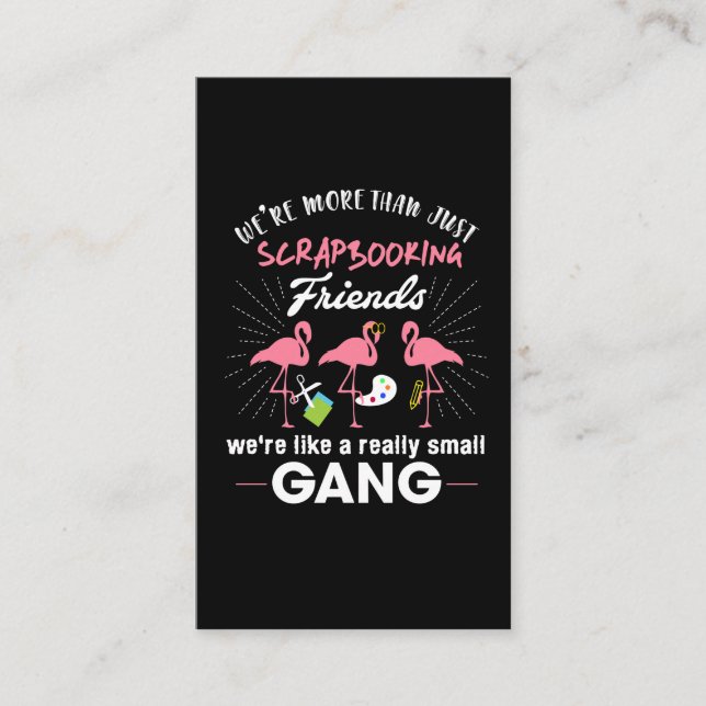 Carte De Visite Nous sommes plus que juste le Flamant rose d'amis (Devant)